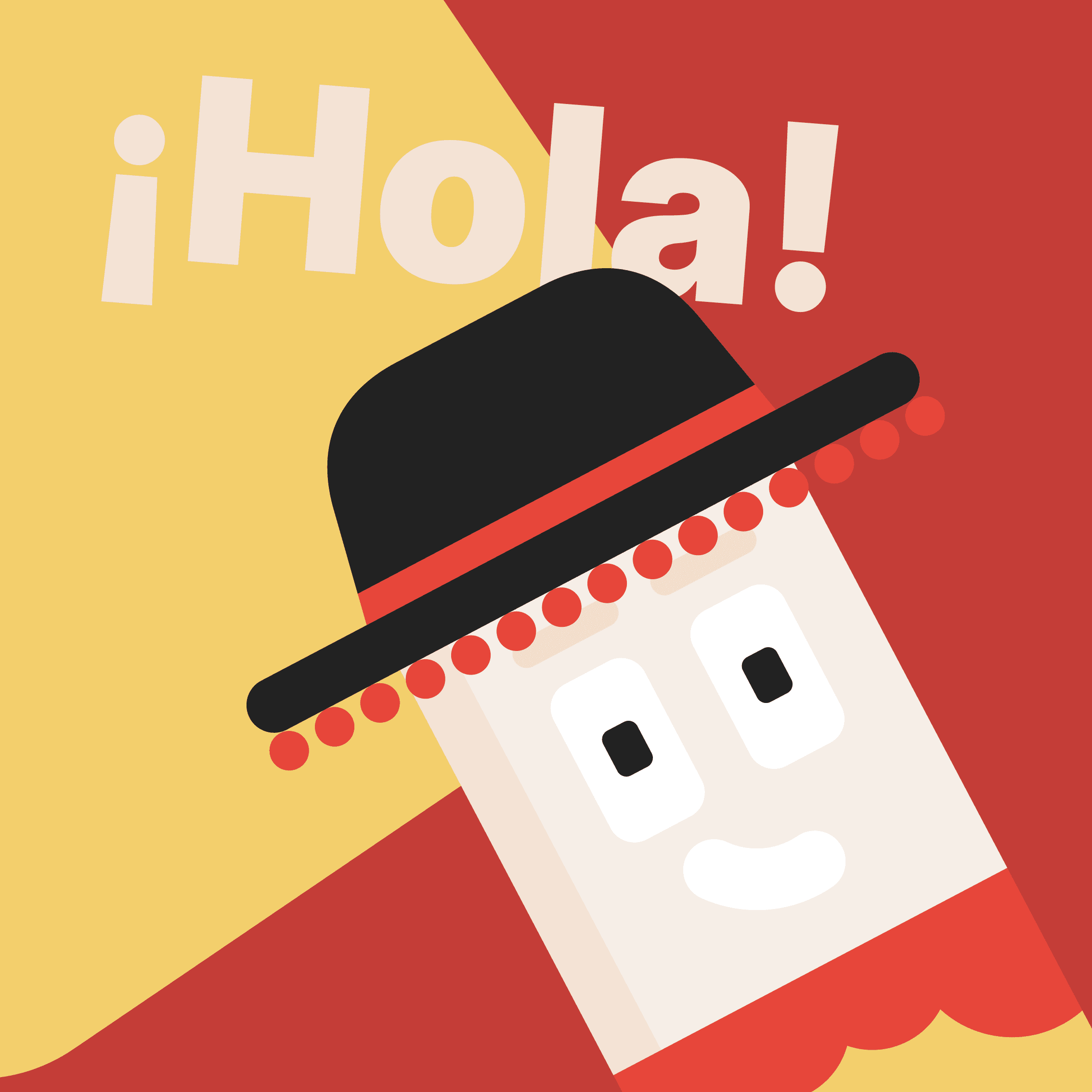 Чунга в испанской шляпе говорит Hola!