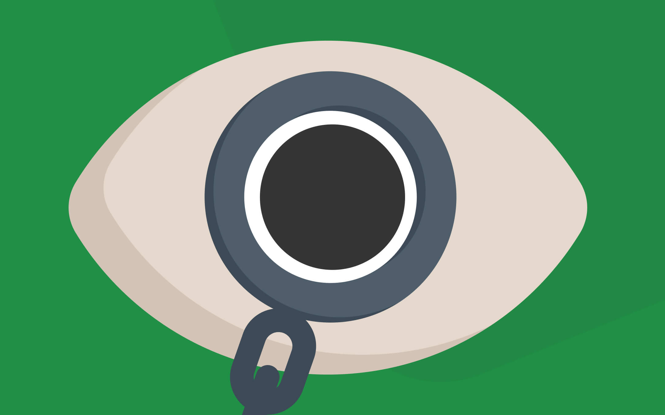 Зрачок и кусок наручника