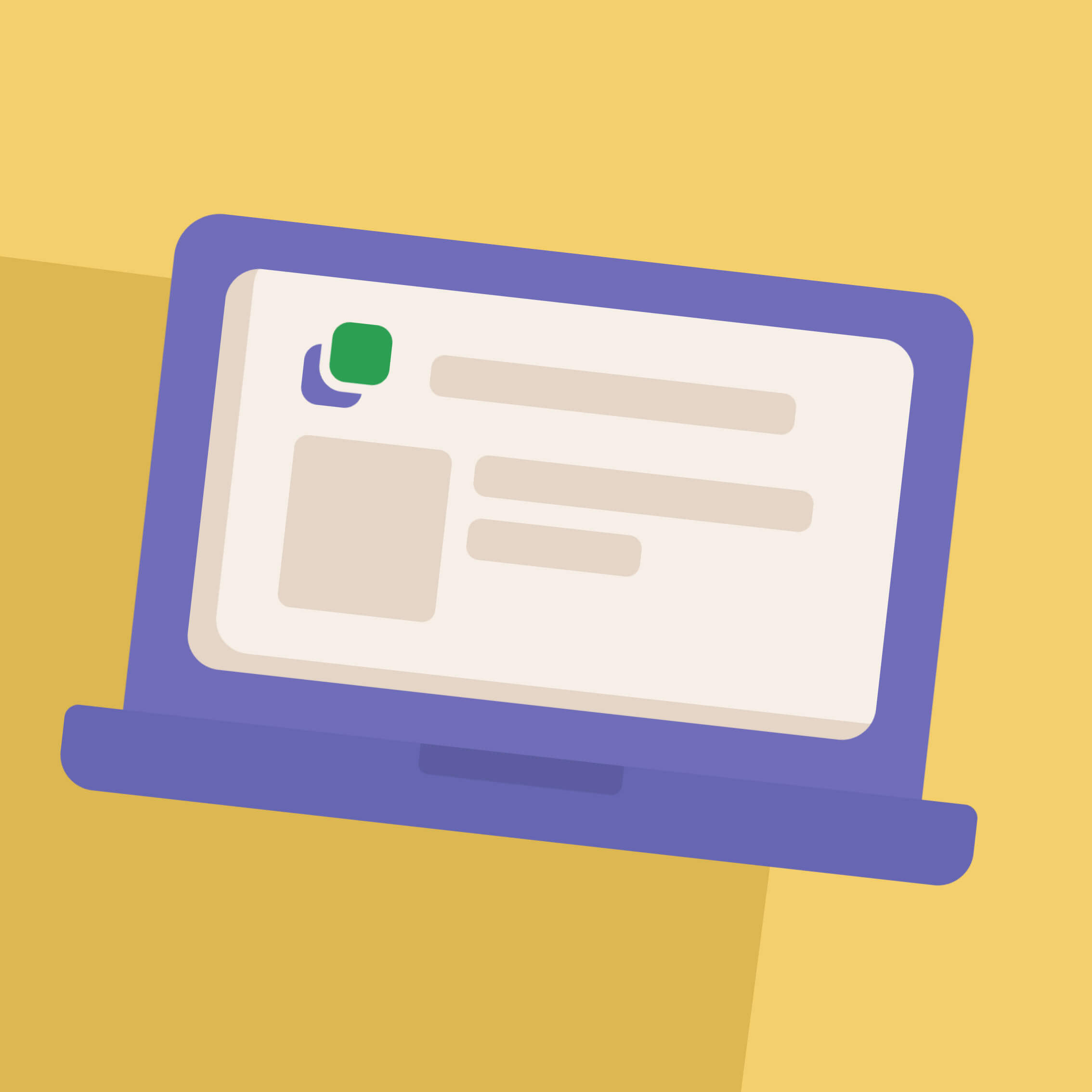 Иллюстрация компьютера в стиле ЛингоЧунга