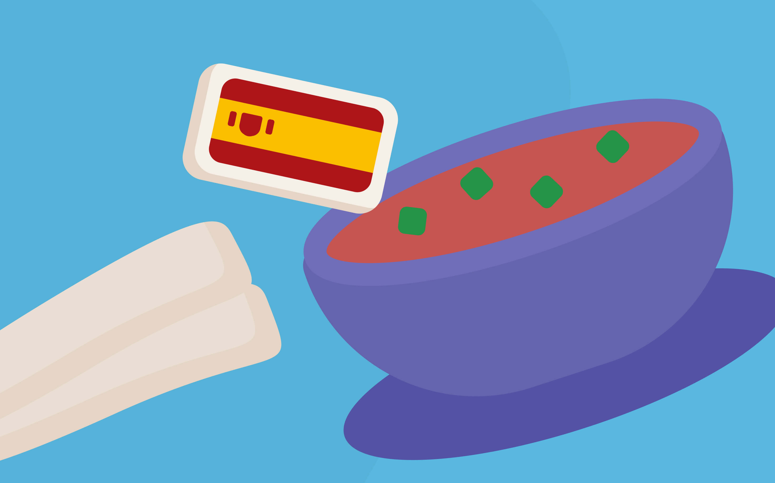 Илллюстрации Гаспачо и Чуррос