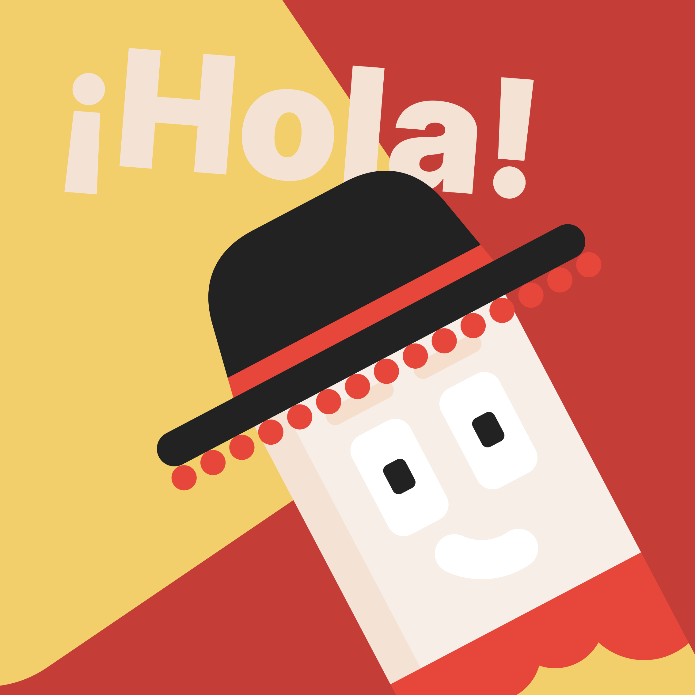 Чунга в испанской шляпе говорит Hola!