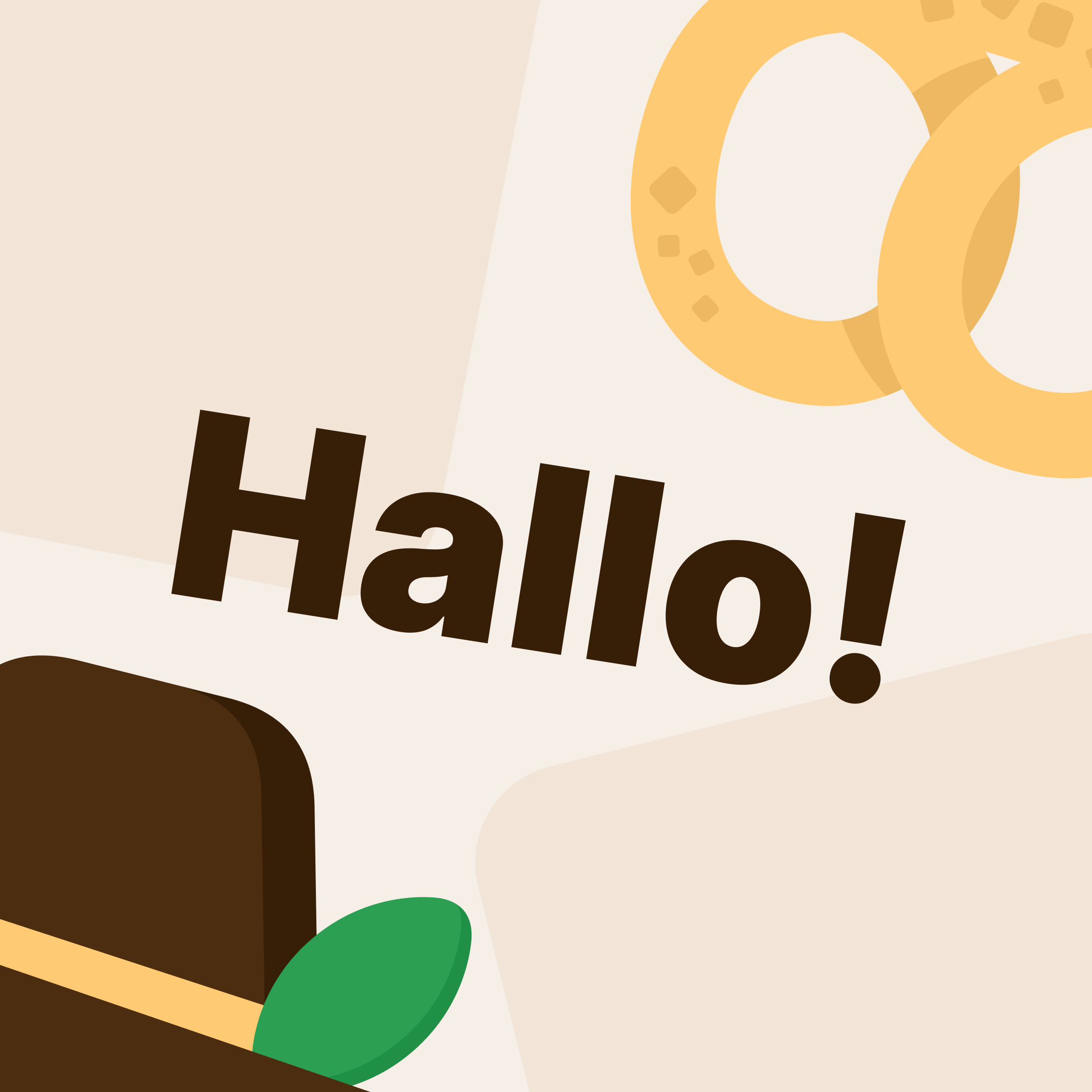 Hallo, немецкая шляпа и брейтцель